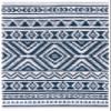 SAFAVIEH Area Rug 8x10 - Augustine Collection - Large - Navy & Ivory, Cotton Moroccan Boho Tribal Fringe Design, Easy Cleaning, Ideal for Living Room, Bedroom, Office, Dining Space (AGT849N) view 3
