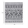 SAFAVIEH Area Rug 8x10 - Augustine Collection - Large - Black & Ivory, Cotton Moroccan Boho Tribal Fringe Design, Easy Cleaning, Ideal for Living Room, Bedroom, Office, Dining Space (AGT849Z) view 2