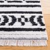 SAFAVIEH Area Rug 8x10 - Augustine Collection - Large - Black & Ivory, Cotton Moroccan Boho Tribal Fringe Design, Easy Cleaning, Ideal for Living Room, Bedroom, Office, Dining Space (AGT849Z) view 4