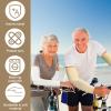 Janmercy 8 Pairs Elderly Skin Thin Protector Sleeves Bruise Abrasions Protective Arm Sleeve(White, Beige) view 4
