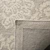 SAFAVIEH Blossom Collection Area Rug - 4' Square, Silver & Ivory, Handmade Wool, Ideal for High Traffic Areas in Living Room, Bedroom (BLM106G) view 4