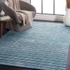 SAFAVIEH Elements Collection Area Rug - 5' x 8', Aqua, Modern Stripe Design, Non-Shedding & Easy Care, Ideal for High Traffic Areas in Living Room, Bedroom (ELM701J) view 1