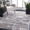 SAFAVIEH Amelia Collection Accent Rug - 4'5" x 6'5", Charcoal & Grey, Modern Abstract Design, Non-Shedding & Easy Care, Ideal for High Traffic Areas in Entryway, Living Room, Bedroom (ALA254J) view 1