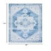 Safavieh Area Rug 8x10 - Brentwood Collection - Large - Ivory & Blue, Oriental Medallion Design, Non-Shedding & Easy Cleaning, Ideal for Living Room, Bedroom, Office, Dining Space (BNT885A) view 2