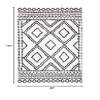 SAFAVIEH Area Rug 8x10 - Berber Shag Collection - Large - Ivory & Dark Grey, Moroccan Design, Non-Shedding & Easy Cleaning, Plush Thick Pile, Ideal for Living Room, Bedroom, Dining Space (BER589B) view 2