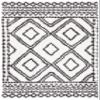 SAFAVIEH Area Rug 8x10 - Berber Shag Collection - Large - Ivory & Dark Grey, Moroccan Design, Non-Shedding & Easy Cleaning, Plush Thick Pile, Ideal for Living Room, Bedroom, Dining Space (BER589B) view 3