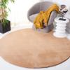 SAFAVIEH Washable Rug Faux Rabbit Fur Shag Collection - 6' Round, Beige, Slip Resistant & Easy Cleaning, Ideal for Living Room, Bedroom, Kids Playroom, Nursery, Dining Space (FRF500B) view 1