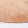 SAFAVIEH Washable Rug Faux Rabbit Fur Shag Collection - 6' Round, Beige, Slip Resistant & Easy Cleaning, Ideal for Living Room, Bedroom, Kids Playroom, Nursery, Dining Space (FRF500B) view 4