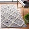 SAFAVIEH Casablanca Collection Runner Rug - 2'3" x 8', Black & Ivory, Handmade Bohemian Rustic Trellis Wool, 0.5-inch Thick Ideal for High Traffic Areas in Living Room, Bedroom (CSB980Z) view 1