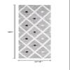 SAFAVIEH Casablanca Collection Runner Rug - 2'3" x 8', Black & Ivory, Handmade Bohemian Rustic Trellis Wool, 0.5-inch Thick Ideal for High Traffic Areas in Living Room, Bedroom (CSB980Z) view 2