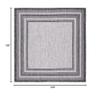 SAFAVIEH Washable Rug Outdoor Courtyard Collection - 9' Square, Light Grey & Black, Non-Shedding & Easy Cleaning, Ideal for Patio, Backyard, Mudroom (CY8475-37612) view 2