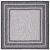 SAFAVIEH Washable Rug Outdoor Courtyard Collection - 9' Square, Light Grey & Black, Non-Shedding & Easy Cleaning, Ideal for Patio, Backyard, Mudroom (CY8475-37612) view 3