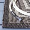 SAFAVIEH Washable Rug Outdoor Courtyard Collection - 9' Square, Light Grey & Black, Non-Shedding & Easy Cleaning, Ideal for Patio, Backyard, Mudroom (CY8475-37612) view 4