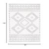 SAFAVIEH Area Rug 8x10 - Berber Shag Collection - Large - Ivory & Grey, Moroccan Design, Non-Shedding & Easy Cleaning, Plush Thick Pile, Ideal for Living Room, Bedroom, Dining Space (BER591B) view 2