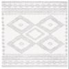 SAFAVIEH Area Rug 8x10 - Berber Shag Collection - Large - Ivory & Grey, Moroccan Design, Non-Shedding & Easy Cleaning, Plush Thick Pile, Ideal for Living Room, Bedroom, Dining Space (BER591B) view 3