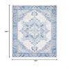 Safavieh Area Rug 8x10 - Brentwood Collection - Large - Blue & Light Grey, Oriental Medallion Design, Non-Shedding & Easy Cleaning, Ideal for Living Room, Bedroom, Office, Dining Space (BNT861M) view 2
