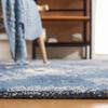 SAFAVIEH Ikat Collection Area Rug - 5' x 8', Blue & Ivory, Handmade Bohemian Wool, Ideal for High Traffic Areas in Living Room, Bedroom (IKT652M) view 4