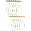 10 Pcs Golden Scarf Organizer for Closet, Clothes Belt/Scarf Hangers for Closet, Space Saving Steel Tie Scarves Rings Holder for Neckties, Shawls, Scarves, Veils, Pashminas Display, Sorting view 1