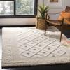 SAFAVIEH Kenya Collection Accent Rug - 3' x 5', Ivory, Hand-Knotted Moroccan Boho Trellis Rustic Wool, Ideal for High Traffic Areas in Entryway, Living Room, Bedroom (KNY952A) view 1