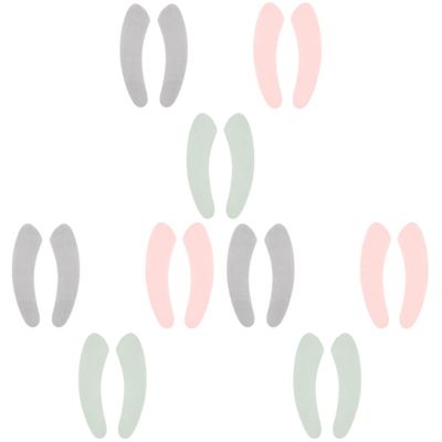 Zerodeko 9pairs Comfortable Washable Toilet Mats Plush Toilet Seat Cushions for Families Boys and Girls and Seniors