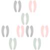 Zerodeko 9pairs Comfortable Washable Toilet Mats Plush Toilet Seat Cushions for Families Boys and Girls and Seniors view 1