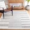 SAFAVIEH Area Rug 8x10 - Marrakech Collection - Large - Ivory & Grey, Modern Stripe Design, Non-Shedding & Easy Cleaning, Ideal for Living Room, Bedroom, Office, Dining Space (MRK308A) view 1