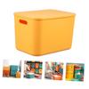 1PC Box plastic storage box clothes storage Kid Snack Storage Bin Stackable plastic storage containers for clothes Multi-function Storage Case finishing basket desktop child view 4