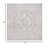 SAFAVIEH Area Rug 3' Square - Reflection Collection - Light Grey & Cream, Non-Shedding & Easy Cleaning, Ideal for Living Room, Bedroom (RFT668G) view 2