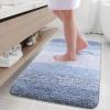 Arotive Microfiber Bathroom Rugs, Shaggy Soft and Absorbent Bath Rug, Non-Slip, Thick Plush Machine Washable Dry Bath Mats for Bathroom, Tub and Shower, 36x24, Light Blue, Rectangular view 1