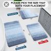 Arotive Microfiber Bathroom Rugs, Shaggy Soft and Absorbent Bath Rug, Non-Slip, Thick Plush Machine Washable Dry Bath Mats for Bathroom, Tub and Shower, 36x24, Light Blue, Rectangular view 2