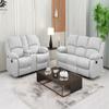 A Ainehome Living Room Furniture Set Leather Recliner Sofa Set Loveseat Chair Furniture Sofa Set for Living Room/Small Space/Rv/House/Office/Theater Seating (A-Grey White Microfiber, Sofa+Loveseat) view 3