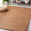 SAFAVIEH Washable Rug Faux Rabbit Fur Shag Collection - 6' x 9', Brown, Slip Resistant & Easy Cleaning, Ideal for Living Room, Bedroom, Kids Playroom, Nursery, Dining Space (FRF500T) view 1