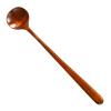 Spoons Silverware Dessert Spoons Beech Soup Spoons Long Handle Tableware Kitchen Wooden Porridge Rice Spoon Teaspoon Dinnerware Cooking Utensils Spoon Set (Color : A, Size : Large) view 1
