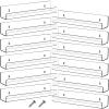 Blulu 12 Packs 14 Inch Acrylic Floating Shelf Wall Mounted Invisible Acrylic Shelf Ledge Floating Bookshelf for Living Room Office Bedroom Bathroom Kitchen Decoration Space Save (Clear) view 1