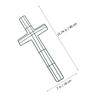 Amosfun 3-Pack 16-Inch Cross Wire Wreath Frames Metal Floral Forms for DIY Easter, Church & Grave Decor, Hanging Flower Arrangements view 2