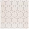 SAFAVIEH Area Rug 8x10 - Tulum Collection - Large - Ivory & Grey, Modern Geometric Design, Non-Shedding & Easy to Clean, Ideal for Living Room, Bedroom, Dining Space (TUL608B) view 3