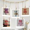 3D Puzzles for Adults Model kit Cat Clock Kids Wooden Desk Clock Decor for Birthday Gift/Christmas Day view 2