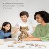 3D Puzzles for Adults Model kit Cat Clock Kids Wooden Desk Clock Decor for Birthday Gift/Christmas Day view 3