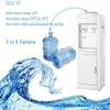 Water Dispenser for 5 Gallon Bottles,Top Loading Hot & Cold Water Dispenser, Child Safety Lock Water Cooler for Indoor Home Office Use with Storage Cabinet, White view 4