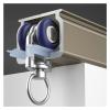 LZMZMQ Heavy Duty Straight Rail Curtain Track, Home/Office Room Divider Curtain Rod - Aluminum Alloy, 3/6/9/13/16/26/32/49 ft Long, Wall/Ceiling Mount, Coffee Color view 1