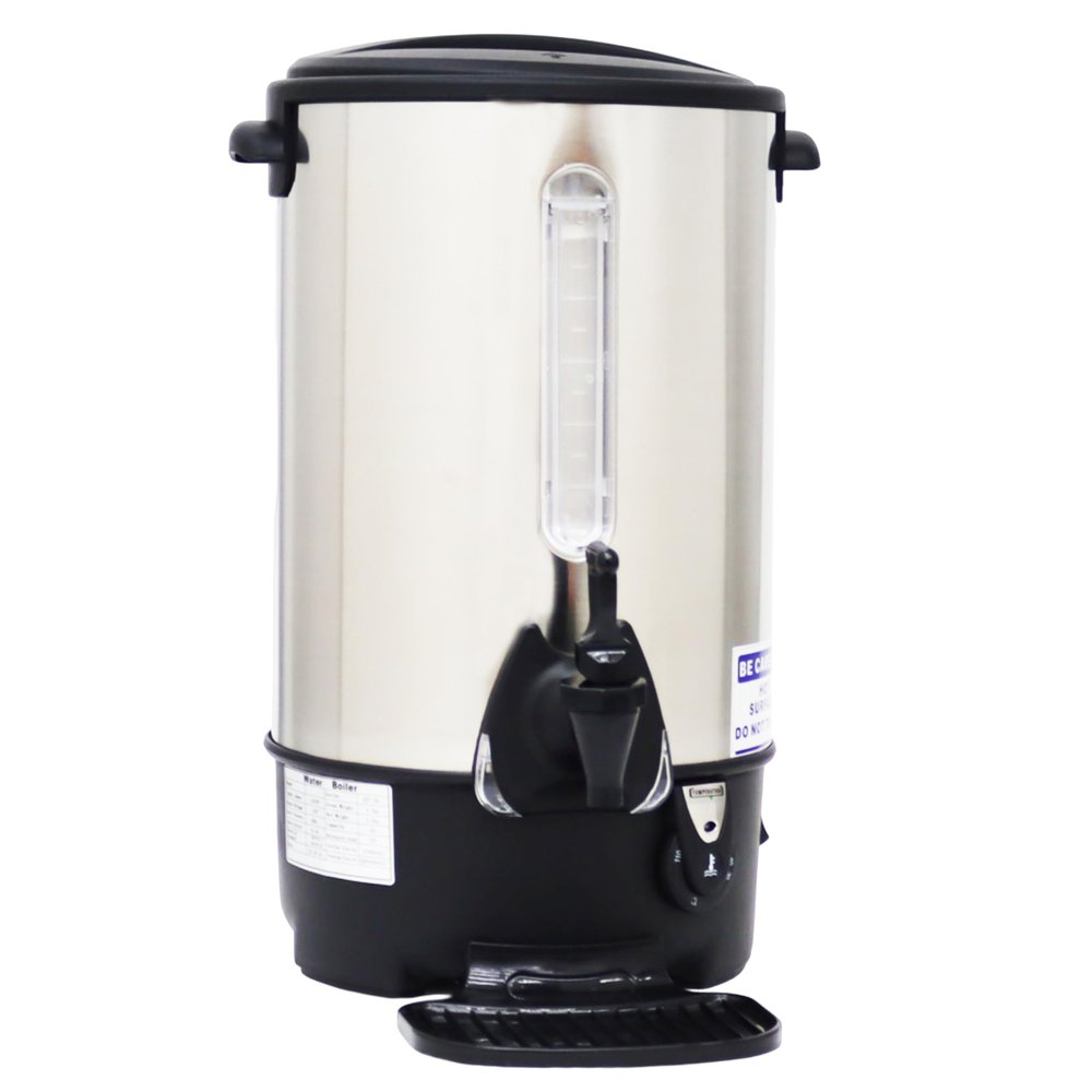 LGXEnzhuo 12.9L Hot Water Dispenser Commercial Electric Boiling Bucket Thermal Insulation Integrated Hot Water Stainless Steel Boiler for Coffee Shops Milk Tea Shops Restaurants 110V 1500W