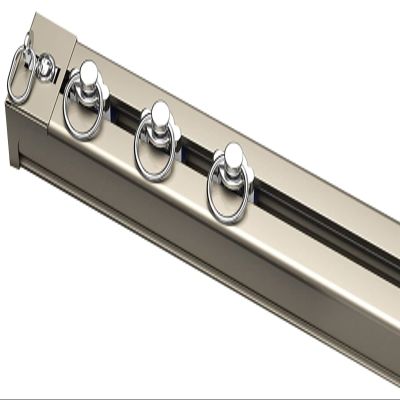 Outdoor Gazebo Porch Straight Curtain Track, Coffee Color Aluminum Alloy Room Partition Curtain Rod, 19 32 26 19 16 13 9 3 ft Long, Wall/Ceiling Mount ( Color : Ceiling Mount , Size : 1050cm/34.4ft )