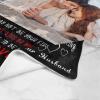 Personalized to My Wonderful Wife from Husband Blanket Custom Photo Couple Print Throw Blanket Custom Romantic Gifts for Christmas Valentine's Day view 3
