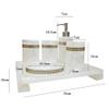 EKAYG Soap Dispenser, Liquid Hand Soap Pump European-Style Bathroom Mug Cup Brushing Cup Kit Bathroom Five-Piece Wash Set Lotion Dispenser view 2