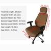YKLL 1 Set Elastic Spandex Computer Chair Covers Office Swivel Chair Seat Covers Stretch Armrest Gaming Chair Cover Protector Slipcovers (Color : Black) view 3