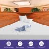 After Berth Mattress Protector Pad Cover White Color Fits Upto 8inch Deep Pocket 100% Waterproof in After Berth Fitted Style Ultra Soft Terry Cotton Material Vinyl-Free Easily Washable view 2