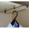 Heavy Duty Retractable Closet Pull Out Rod Wardrobe Clothes Hanger Rail Towel Ideal for Closet Organizer, Polished Chrome Finish (Size : 40cm) view 1