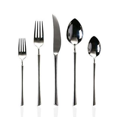 60 Piece Silverware Set for 12 Flatware Sets 18/10 Stainless Steel Durable Home Kitchen Restaurant Wedding Cutlery Utensils Delicate Knifes Forks and Spoons Tableware Set Mirror Polished