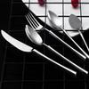60 Piece Silverware Set for 12 Flatware Sets 18/10 Stainless Steel Durable Home Kitchen Restaurant Wedding Cutlery Utensils Delicate Knifes Forks and Spoons Tableware Set Mirror Polished view 2