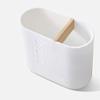 EKAYG Wall-Mounted 5Pcs Bamboo Bathroom Set Toilet Brush Holder Toothbrush Glass Cup Soap Dispenser Soap Dish Bathroom Accessories Dustproof view 2